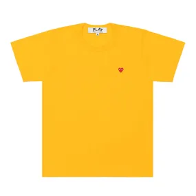 COMME des GARÇONS Shirt Men's Small Heart T-Shirt - Yellow