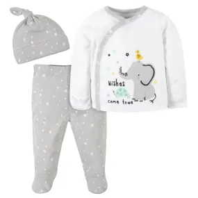 3-Piece Baby Neutral Baby Animals Take-Me-Home Set