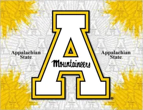 Appalachian State Mountaineers HBS Gray Gold Wall Canvas Art Picture Print