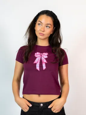 DOLLED UP (rosa), BABY TEE - BORDEAUX