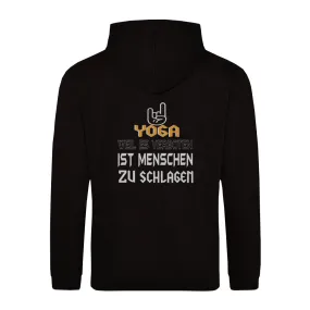 Yoga Spruch Bio Kapuzenjacke